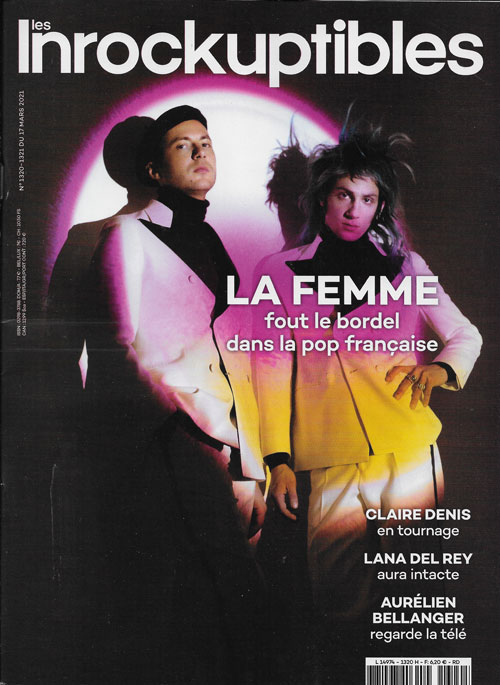 Les inrockuptibles n� 1320 - 1321 du 17 mars 2021 La Femme cover