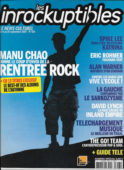 Les Inrockuptibles n�614 Septembre 2007 Manu Chao