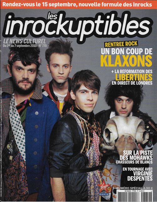 Les Inrockuptibles n�770 Septmebre 2010 Klaxons