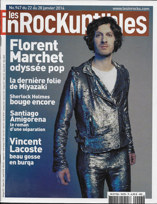 Les Inrockuptibles n�947 Janvier 2014 Florent Marchet cover