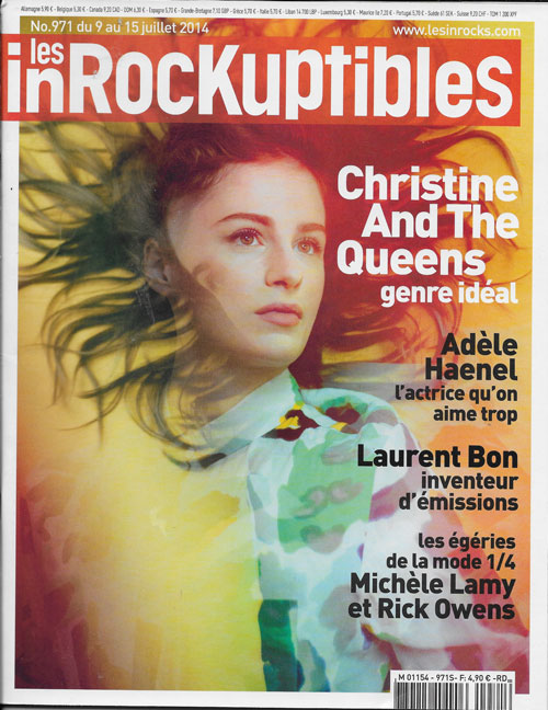 Les Inrockuptibles n� 971 Juillet 2014 Christine and teh queens cover
