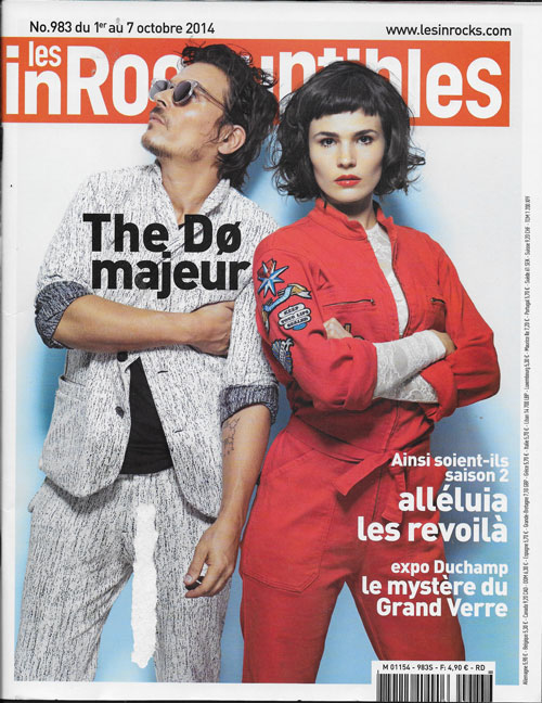 Les Inrockuptibles n� 983 - Octobre 2014The Do cover