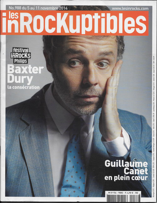 Les Inrockuptibles n� 988 novembre 2014 Baxter Dury