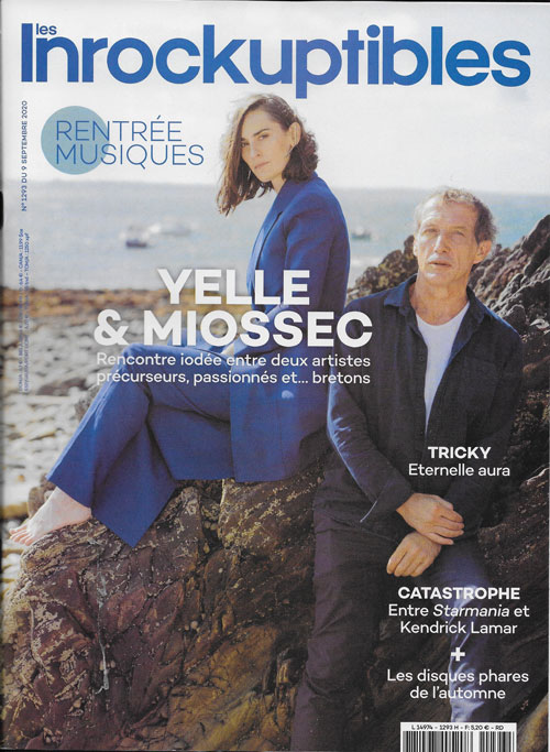 Les Inrockuptibles n�1293 Septembre 2020 Yelle et Miossec cover