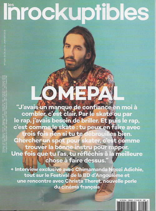 Les Inrockuptibles n� 1156 Janvier 2018 cover