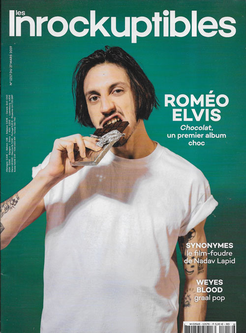 Les Inrockuptibles 1217 Mars 2019 Rom�o Elvis cover