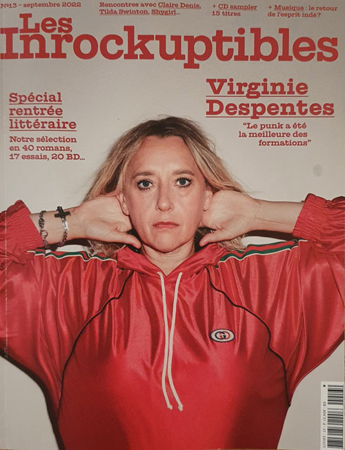 Les Inrockuptibles n�13 Septembre 2022 Virginie Despentes cover