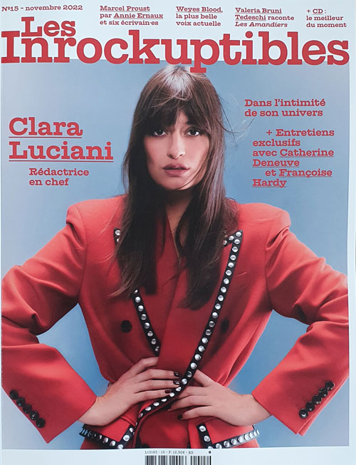 Les Inrockuptibles n�15 Novembre 2022 Clara Luciani cover