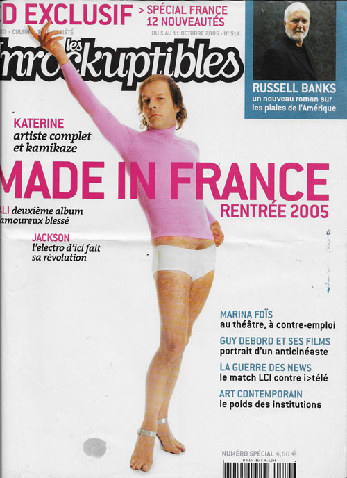 Les inrockuptibles n�514 octobre 2005 cover Katerine 