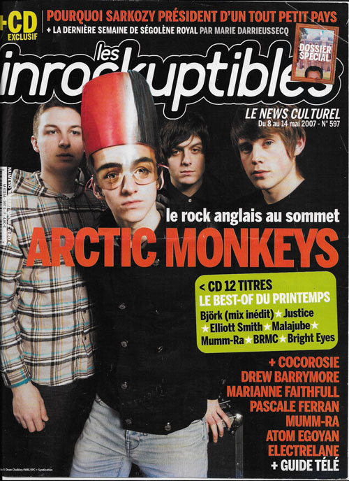Les Inrockuptibles n�597 Mai 2007 cover Artick Monkeys