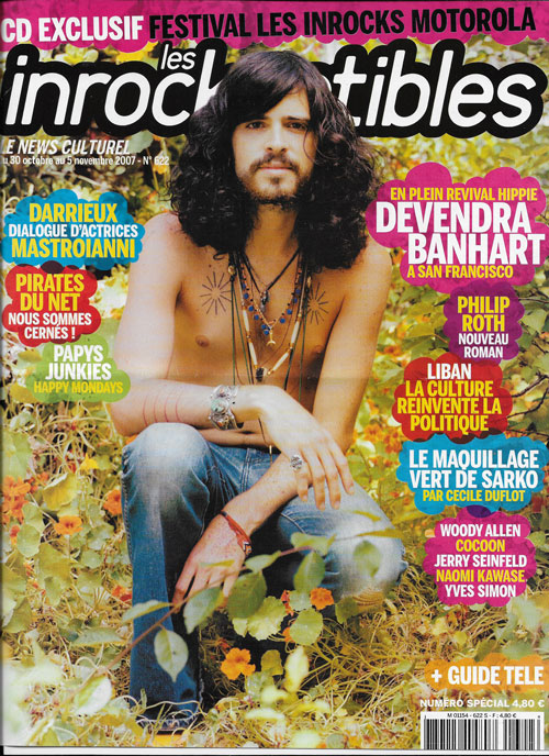 Les Inrockuptibles n�622 cover Devendra Banhart