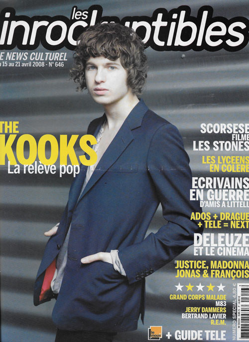 Les Inrockuptibles n�646 Aveil 2008 cover The Kooks