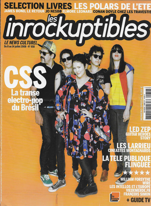 Les Inrockuptibles n�658 - Juillet 2008 cover CSS