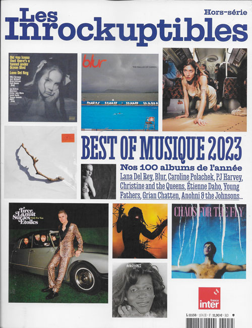 Les Inrockuptibles hors s�rie n�104 Best of musique 2023 cover