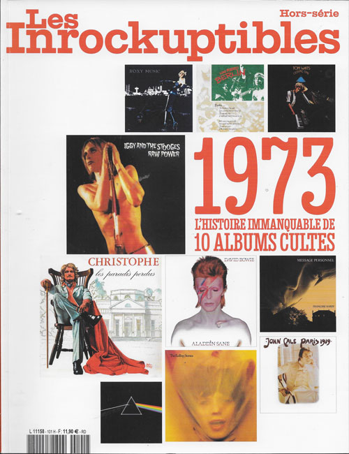Les Inrockuptibles Hors s�rie 101 1973 histoires immanquables de 10 albums cultes