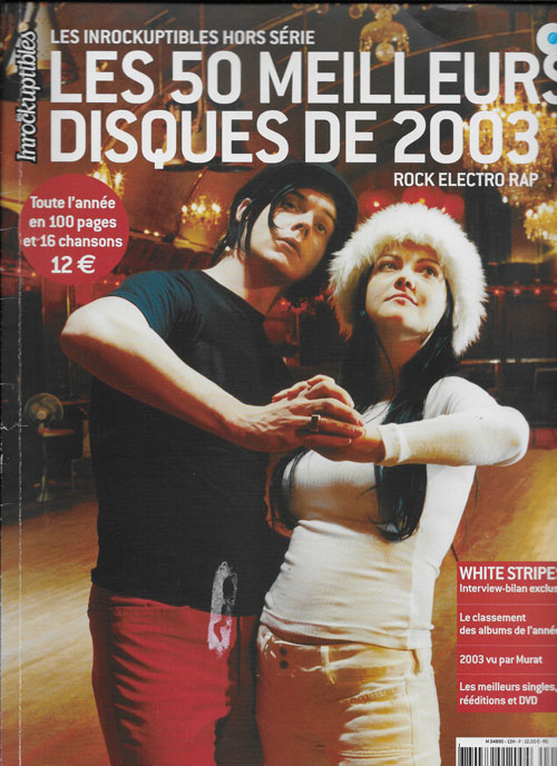 Les Inrockuptibles Hors s�rie n�13 Les 50 meilleurs disques de 2003 The White Stropes cover