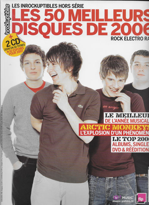 Les Inrockuptibles hors s�rie n�30 Les 50 meilleurs disques de 2006 Artic Monkeys cover