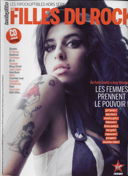 Les Inrockuptibles hors s�rie n� 36 Les filles du rock Amy Wine house cover