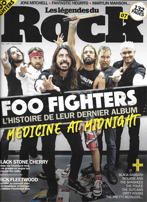 Les l�gendes du rock n�7 Mai Juin Juillet 2021 Foo Fighters cover