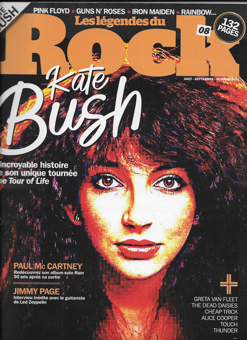 Les l�gendes du rock n� 8 Ao�t Septembre Octobre 2021 Kate Bush cover