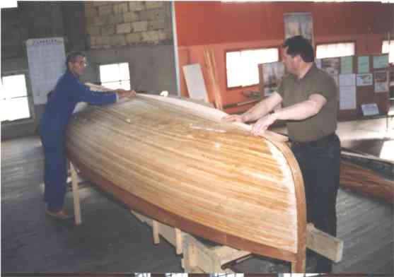 Abers K�rinou, pose de la fausse quille