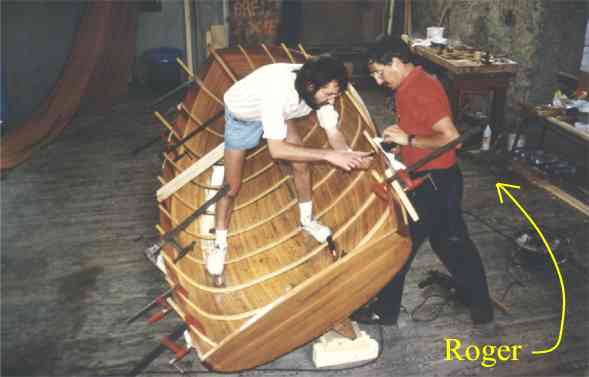 Abers K�rinou - Pose des membrures rivet�es